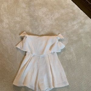 Princess Polly off-shoulder white romper